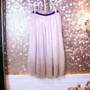 SALE 🏝️Chasing Heaven Hand dyed lavender gold dipped Midi tulle skirt
